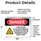 Signmission Radiation & Laser Sign, 7 in H x 10 in W, Vinyl Decal, Rectangle OS-2PACK-DS-D-710-L-2518 - alternate 5
